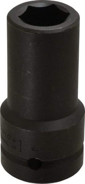 Proto - 1" Drive 1" Deep Impact Socket - 6 Points, 3-3/4" OAL - USA Tool & Supply