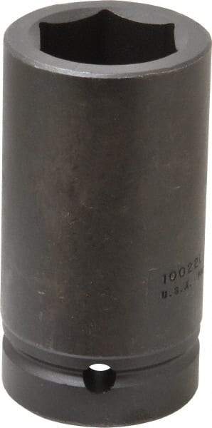 Proto - 1" Drive 1-3/8" Deep Impact Socket - 6 Points, 3-3/4" OAL - USA Tool & Supply