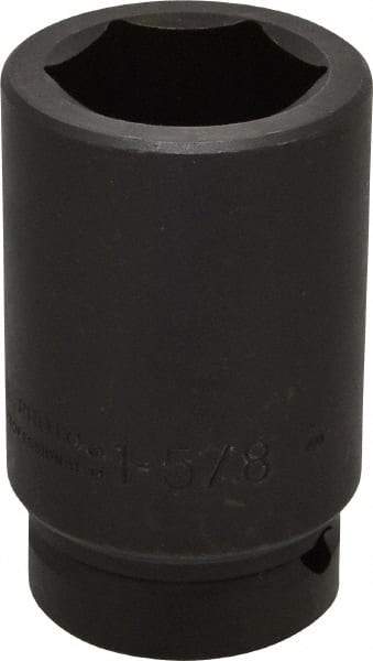 Proto - 1" Drive 1-5/8" Deep Impact Socket - 6 Points, 4" OAL - USA Tool & Supply