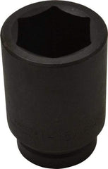 Proto - 1" Drive 1-15/16" Deep Impact Socket - 6 Points, 4-1/4" OAL - USA Tool & Supply