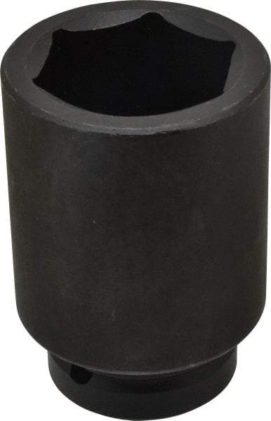 Proto - 1" Drive 2-1/8" Deep Impact Socket - 6 Points, 4-1/2" OAL - USA Tool & Supply
