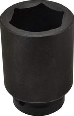 Proto - 1" Drive 2-1/8" Deep Impact Socket - 6 Points, 4-1/2" OAL - USA Tool & Supply
