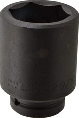 Proto - 1" Drive 2-9/16" Deep Impact Socket - 6 Points, 5" OAL - USA Tool & Supply