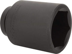 Proto - 1" Drive 2-3/4" Deep Impact Socket - 6 Points, 5" OAL - USA Tool & Supply