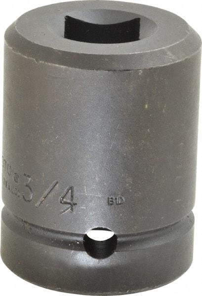 Proto - 1" Drive 3/4" Standard Impact Socket - 4 Points, 2-1/2" OAL - USA Tool & Supply