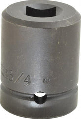 Proto - 1" Drive 3/4" Standard Impact Socket - 4 Points, 2-1/2" OAL - USA Tool & Supply