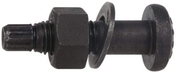 Value Collection - 7/8-9 Thread, 3" Length Under Head, 1-5/8" Head Diam, Tension Control Bolt - Grade A-490 Steel, Uncoated - USA Tool & Supply
