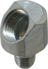 PRO-LUBE - 45° Head Angle, 1/4-28 NPT Steel Grease Fitting Adapter - 1/4" Hex - USA Tool & Supply