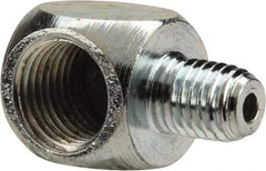 PRO-LUBE - 90° Head Angle, 1/4-27 NPT Steel Grease Fitting Adapter - 1/2" Hex - USA Tool & Supply