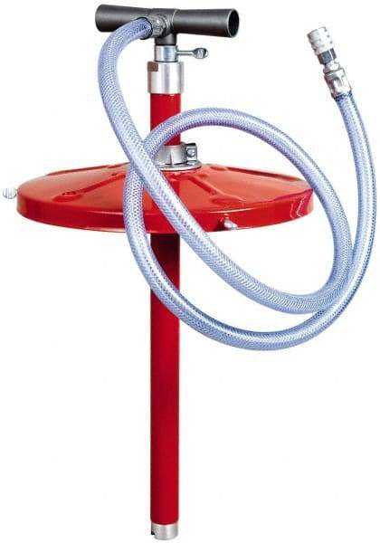 PRO-LUBE - Aluminium, NBR, PVC & Steel Hand Operated Drum Pump - 8 oz per Stroke, For 5 to 6-1/2 Gal Drums, For Tire Sealant - USA Tool & Supply