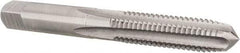 Hertel - 5/16-18 UNC 4 Flute Bright Finish High Speed Steel Straight Flute Standard Hand Tap - Plug, Right Hand Thread, 2-23/32" OAL, 1-1/8" Thread Length, H7 Limit, Oversize - USA Tool & Supply