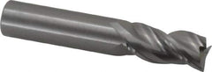 Kennametal - 5/8" Diam, 1-1/4" LOC, 3 Flute Solid Carbide Roughing & Finishing Square End Mill - Uncoated, 3-1/2" OAL, 5/8" Shank Diam, Straight Shank, 38° Helix, Centercutting, Regular Length - USA Tool & Supply