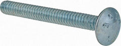 Value Collection - #10-24 UNC 1-3/4" Length Under Head, Standard Square Neck, Carriage Bolt - Grade 2 Steel, Zinc-Plated Finish - USA Tool & Supply