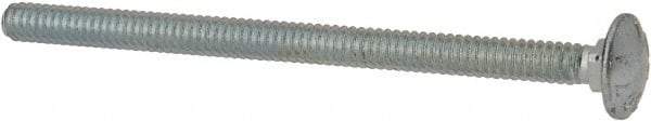 Value Collection - #10-24 UNC 3" Length Under Head, Standard Square Neck, Carriage Bolt - Grade 2 Steel, Zinc-Plated Finish - USA Tool & Supply