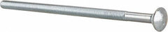 Value Collection - 3/8-16 UNC 7-1/2" Length Under Head, Standard Square Neck, Carriage Bolt - Grade 2 Steel, Zinc-Plated Finish - USA Tool & Supply