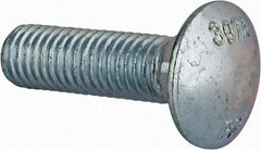 Value Collection - 1/2-13 UNC 1-3/4" Length Under Head, Standard Square Neck, Carriage Bolt - Grade 2 Steel, Zinc-Plated Finish - USA Tool & Supply