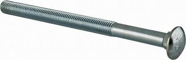 Value Collection - 5/8-11 UNC 9" Length Under Head, Standard Square Neck, Carriage Bolt - Grade 2 Steel, Zinc-Plated Finish - USA Tool & Supply