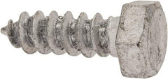 Value Collection - 5/16" Screw, 1" Length Under Head, Steel, Hex Head Lag Screw - Hot Dipped Galvanized, Grade 2 - USA Tool & Supply