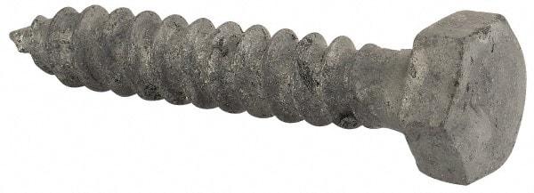 Value Collection - 5/16" Screw, 1-3/4" Length Under Head, Steel, Hex Head Lag Screw - Hot Dipped Galvanized, Grade 2 - USA Tool & Supply