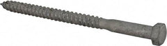 Value Collection - 3/8" Screw, 5-1/2" Length Under Head, Steel, Hex Head Lag Screw - Hot Dipped Galvanized, Grade 2 - USA Tool & Supply
