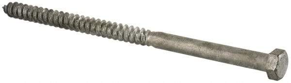Value Collection - 3/8" Screw, 7" Length Under Head, Steel, Hex Head Lag Screw - Hot Dipped Galvanized, Grade 2 - USA Tool & Supply
