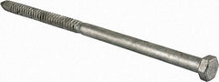 Value Collection - 5/8" Screw, 18" Length Under Head, Steel, Hex Head Lag Screw - Hot Dipped Galvanized, Grade 2 - USA Tool & Supply
