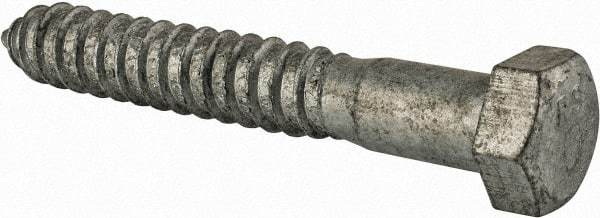 Value Collection - 3/4" Screw, 5" Length Under Head, Steel, Hex Head Lag Screw - Hot Dipped Galvanized, Grade 2 - USA Tool & Supply