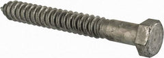 Value Collection - 3/4" Screw, 6" Length Under Head, Steel, Hex Head Lag Screw - Hot Dipped Galvanized, Grade 2 - USA Tool & Supply
