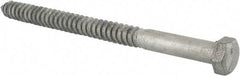 Value Collection - 3/4" Screw, 10" Length Under Head, Steel, Hex Head Lag Screw - Hot Dipped Galvanized, Grade 2 - USA Tool & Supply