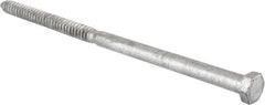 Value Collection - 3/4" Screw, 16" Length Under Head, Steel, Hex Head Lag Screw - Hot Dipped Galvanized, Grade 2 - USA Tool & Supply