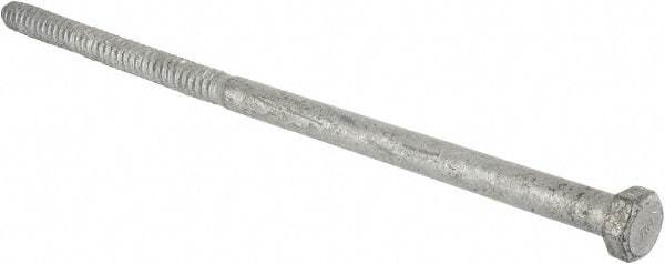 Value Collection - 3/4" Screw, 18" Length Under Head, Steel, Hex Head Lag Screw - Hot Dipped Galvanized, Grade 2 - USA Tool & Supply
