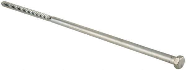 Value Collection - 1/2" Screw, 18" Length Under Head, Steel, Hex Head Lag Screw - Zinc Plated, Grade 2 - USA Tool & Supply