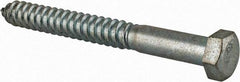 Value Collection - 3/4" Screw, 7" Length Under Head, Steel, Hex Head Lag Screw - Zinc Plated, Grade 2 - USA Tool & Supply