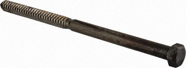 Value Collection - 3/4" Screw, 14" Length Under Head, Steel, Hex Head Lag Screw - Uncoated, Grade 2 - USA Tool & Supply