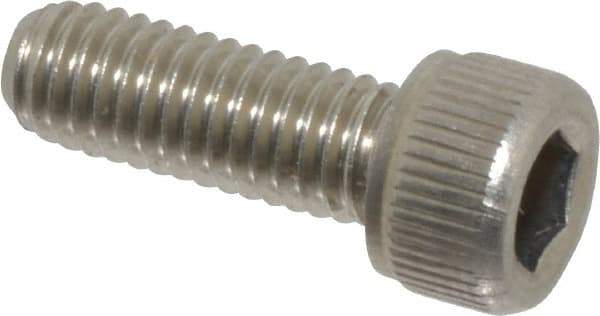 Value Collection - #10-32 UNF Hex Socket Drive, Socket Cap Screw - Grade 18-8 Stainless Steel, Uncoated, Fully Threaded, 9/16" Length Under Head - USA Tool & Supply