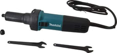 Makita - 1/4 Inch Collet, 25,000 RPM, Straight, Electric Die Grinder - 120 Volt, 3.5 Amp - USA Tool & Supply