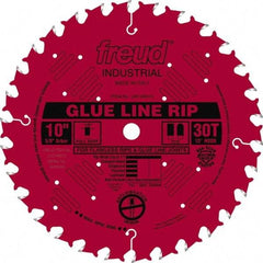 Freud - 10" Diam, 5/8" Arbor Hole Diam, 30 Tooth Wet & Dry Cut Saw Blade - Carbide-Tipped, Standard Round Arbor - USA Tool & Supply