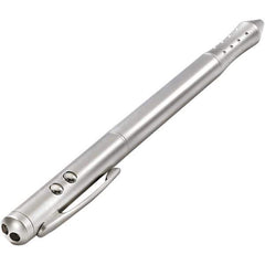 Quartet - Chrome Pen Size Laser Pointer - Silver, 4 LR41 Batteries Included - USA Tool & Supply