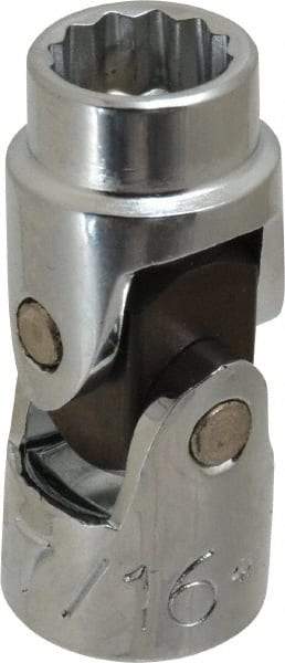 Proto - 7/16", 3/8" Drive, Standard Hand Socket - 12 Points, 1-3/4" OAL, Alloy Steel, Chrome Finish - USA Tool & Supply