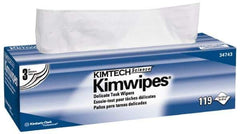 Kimtech - Dry Clean Room/Lab/Critical Task Wipes - Pop-Up, 11-3/4" x 11-3/4" Sheet Size, White - USA Tool & Supply