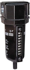 ARO/Ingersoll-Rand - 1/4" Port Coalescing Filter - Zinc Bowl, 175 Max psi, 8.2" High - USA Tool & Supply