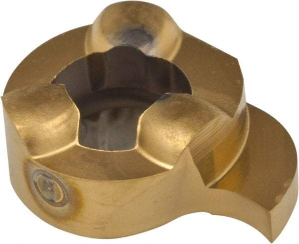 Iscar - 11-1.50-0.05GIQR Grade IC528, 1.5mm Cutting Width Carbide Internal Grooving Insert - 2.3mm Max Depth of Cut, Right Hand, 0.05mm Corner Radius, TiCN/TiN Finish - USA Tool & Supply