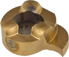 Iscar - 11-1.50-0.05GIQR Grade IC528, 1.5mm Cutting Width Carbide Internal Grooving Insert - 2.3mm Max Depth of Cut, Right Hand, 0.05mm Corner Radius, TiCN/TiN Finish - USA Tool & Supply
