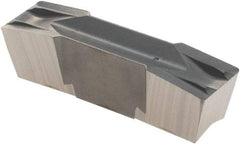 Iscar - 800040GIF Grade IC20, 8mm Cutting Width Carbide Grooving Insert - 27mm Max Depth of Cut, Neutral, 0.4mm Corner Radius, Uncoated - USA Tool & Supply