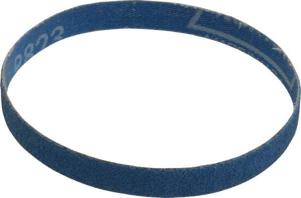 Norton - 1/2" Wide x 12" OAL, 60 Grit, Zirconia Alumina Abrasive Belt - Zirconia Alumina, Medium, Coated, X Weighted Cloth Backing, Series R823 - USA Tool & Supply