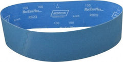 Norton - 4" Wide x 36" OAL, 100 Grit, Zirconia Alumina Abrasive Belt - Zirconia Alumina, Fine, Coated, X Weighted Cloth Backing - USA Tool & Supply