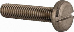 Value Collection - M8x1.25 Metric Coarse, 35mm Length Under Head Slotted Drive Machine Screw - Pan Head, Grade 18-8 & A2 Stainless Steel, Uncoated, Without Washer - USA Tool & Supply
