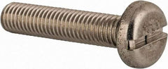 Value Collection - M8x1.25 Metric Coarse, 40mm Length Under Head Slotted Drive Machine Screw - Pan Head, Grade 18-8 & A2 Stainless Steel, Uncoated, Without Washer - USA Tool & Supply