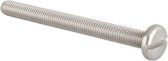 Value Collection - M8x1.25 Metric Coarse, 90mm Length Under Head Slotted Drive Machine Screw - Pan Head, Grade 18-8 & A2 Stainless Steel, Uncoated, Without Washer - USA Tool & Supply