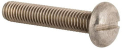Value Collection - M10x1.50, 50mm Length Under Head Slotted Drive Machine Screw - Pan Head, Grade 18-8 & A2 Stainless Steel, Uncoated, Without Washer - USA Tool & Supply